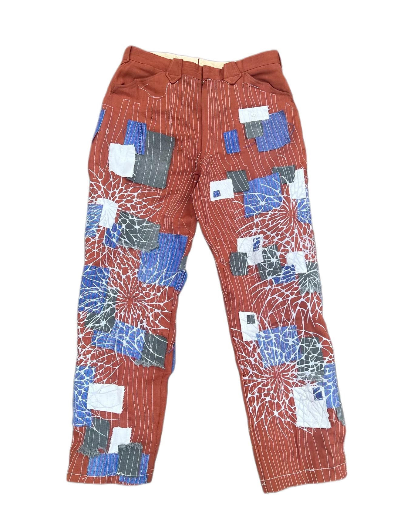 Multi media, vintage cowboy pants